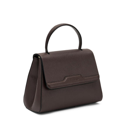 Borse Donna Frau a Mano con Tracolla in Pelle Cioccolato B819 CREEK CHOCO Frau 