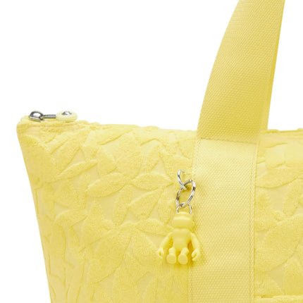 Kipling Borsone Shopper Viaggio Fantasia Giallo ART M RESORT BEACH LEAVES SUN Kipling 