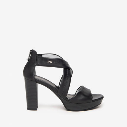 Sandali Donna in Pelle Nero E307500D NERO 100 Nero Giardini 