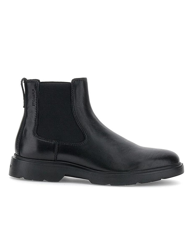 Stivaletti Stonefly Chelsea Uomo in Pelle Nero 219808 FOREVER BLACK Stonefly 