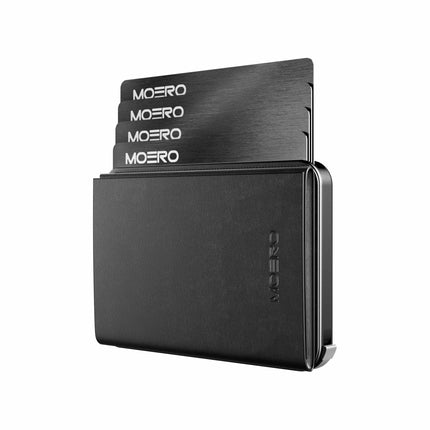 Moero M2 Pro Plus Black Portafoglio Slim M2 PRO PLUS BLACK CARD BLACK Moero 