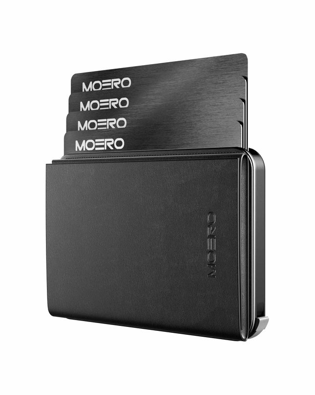 Moero M2 Pro Plus Black Portafoglio Slim M2 PRO PLUS BLACK CARD BLACK Moero 