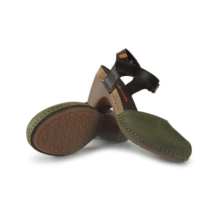 Jungla Pump Donna in Pelle Nabuk Verde 7463 PRADO Jungla 