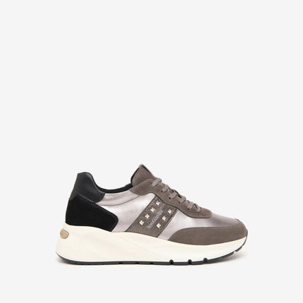 Sneakers Donna Zeppa Multicolor Cemento I411521D CEMENTO 120 Nero Giardini 