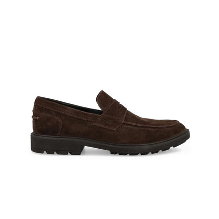 Mocassini Impronte Uomo in Camoscio Marrone - MARIO SPATARELLA