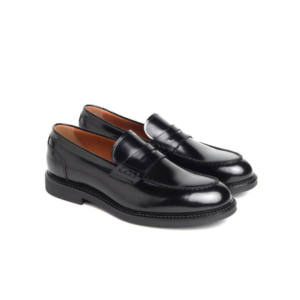 NeroGiardini Mocassini Uomo College in Pelle Nera E500600U NERO 100 Nero Giardini 