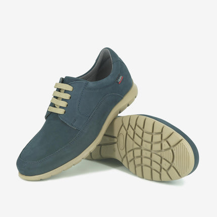 Stringata Bassa Uomo in Pelle Blu 81308 BLU Callaghan 
