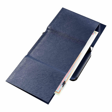 Moero M2 Pro Plus Saffiano Blu Portafoglio Slim - MARIO SPATARELLA