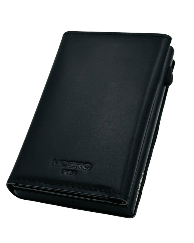 Moero Pro Prestige Black Zip Portafoglio Slim - MARIO SPATARELLA