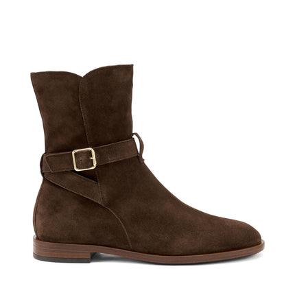 Stivaletti Donna Camoscio Marrone 88G6 CACAO Frau 