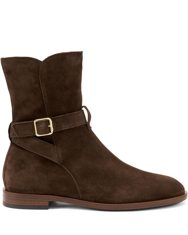 Stivaletti Donna Camoscio Marrone 88G6 CACAO Frau 