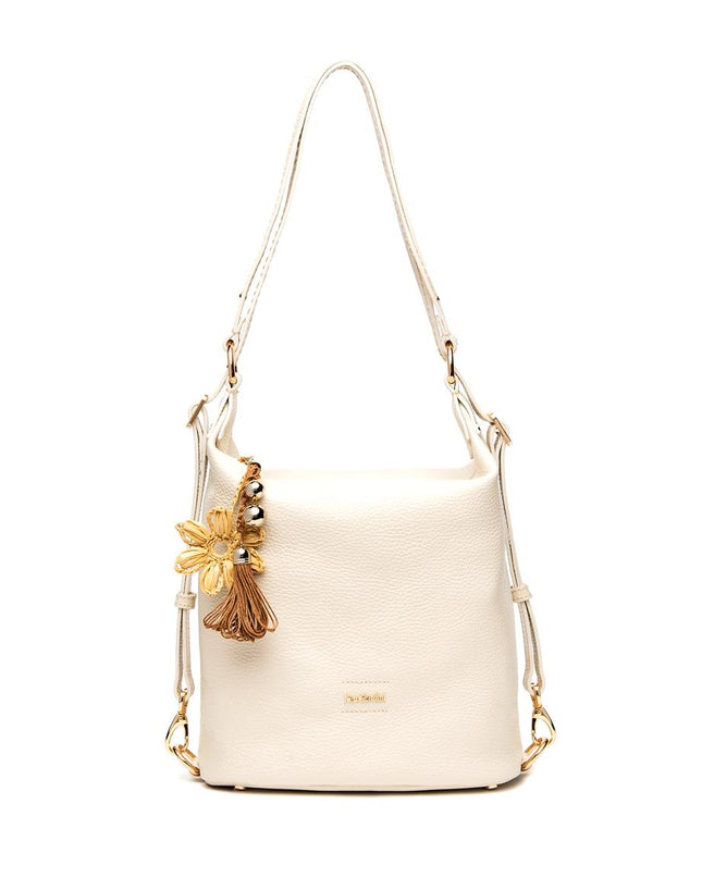NeroGiardini Borsa Zaino Trasformabile in Pelle Panna E644142D PANNA 704 Nero Giardini Borse 
