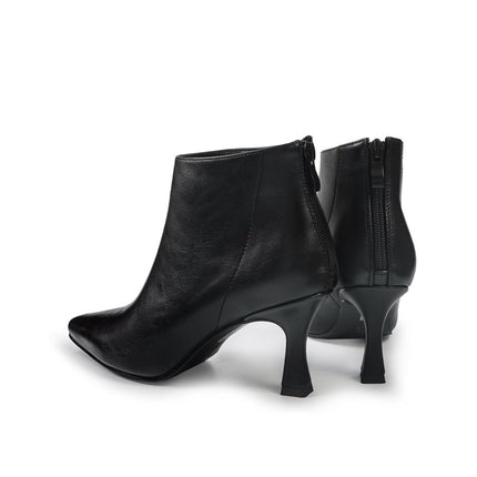 Exe Stivaletti Donna con Zip al Tallone in Ecopelle Nero K1103 BLACK Exe 