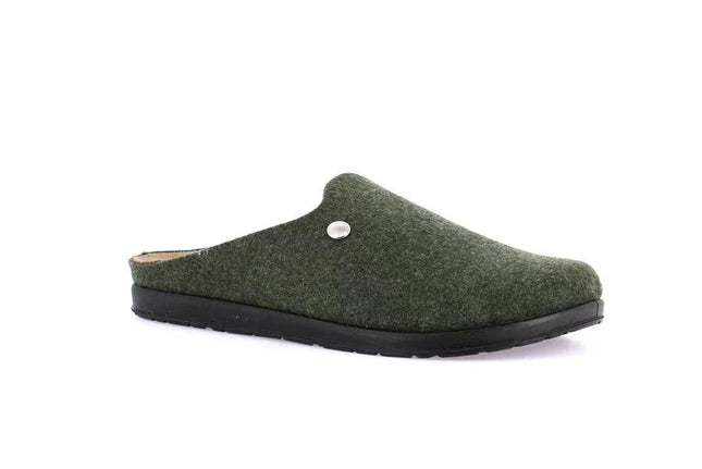 Pantofole Uomo Feltro Lana Verde CE0251 PONE MUSCHIO Grunland 
