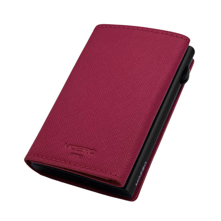 Moero Pro Saffiano Magenta Zip Portafoglio Slim - MARIO SPATARELLA