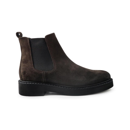 Vueva Stivaletti Chelsea Uomo in Camoscio Testa di Moro MH588H07 BARCLAY BROWN Vueva 