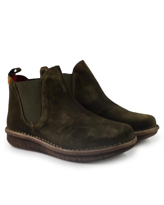 Jungla Stivaletti Chelsea Donna in Pelle Muschio 8276 MUSGO Jungla 