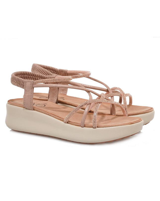 Exe Sandli Confort Donna Laminati con Zeppa Rosa Gold ZFC1951-RT2 LAMINATO Exe 