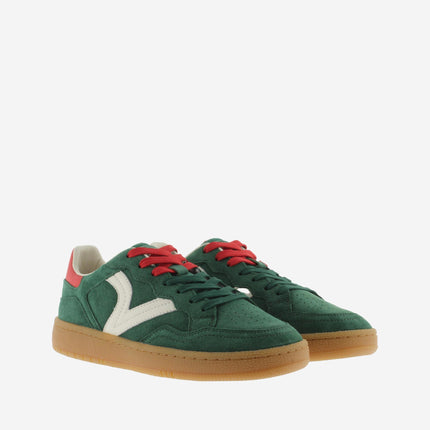 Victoria Sneakers Bassa Uomo in Pelle Verde Multi - MARIO SPATARELLA