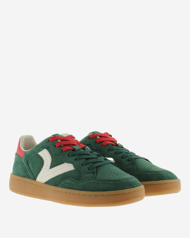 Victoria Sneakers Bassa Uomo in Pelle Verde Multi - MARIO SPATARELLA