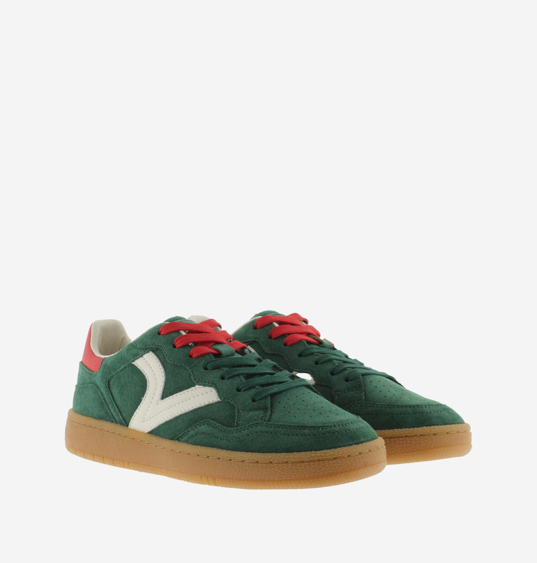 Victoria Sneakers Bassa Uomo in Pelle Verde Multi - MARIO SPATARELLA