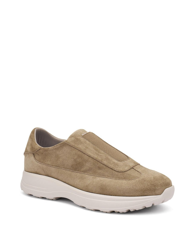 Frau Slip On Sneakers da Uomo in Camoscio Sand Sabbia - MARIO SPATARELLA