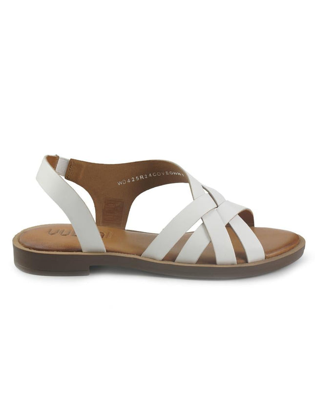 Vueva Sandali Flat Donna in Pelle Bianco - MARIO SPATARELLA