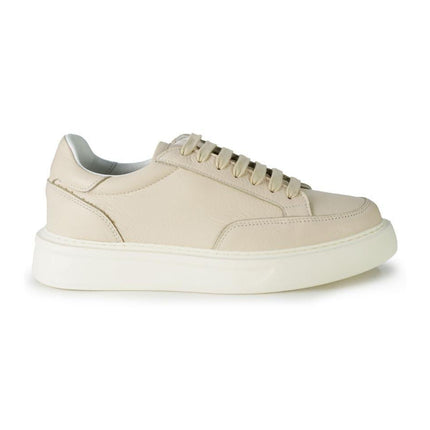 Sneakers Bassa Uomo Pelle Milk - MARIO SPATARELLA
