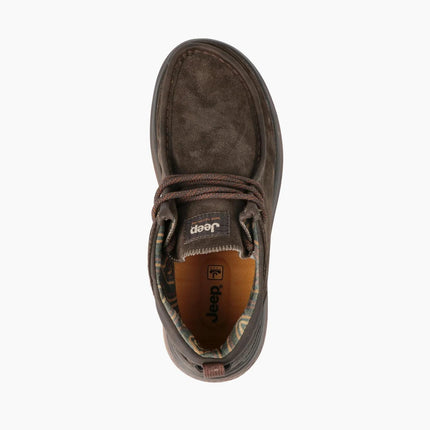 Jeep Stivaletti Uomo Slipon in Pelle Blu Navy KAUAI WALLABEE MID SUEDE BROWN Jeep Footwear 