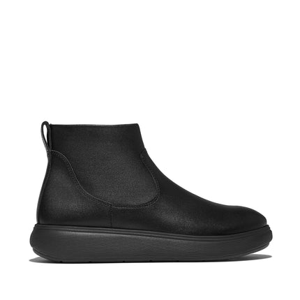 FitFlop Stivaletti Donna con Zip in Pelle Nero E2Z IQ-COMFF BLACK FitFlop 
