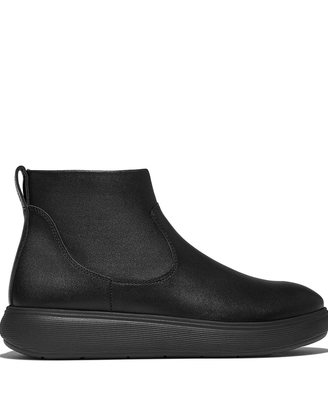 FitFlop Stivaletti Donna con Zip in Pelle Nero E2Z IQ-COMFF BLACK FitFlop 