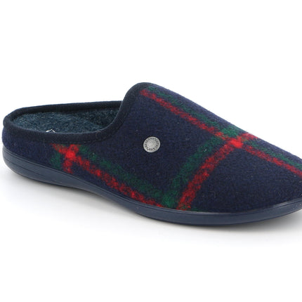 Pantofole Uomo Feltro di Lana Blu CI2422 GAFO BLU Grunland 