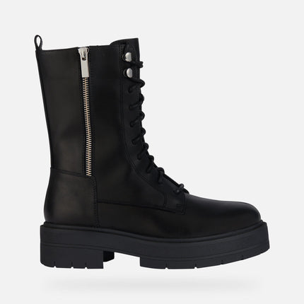 Anfibi Donna Pelle Nero D36VDJ SPHERICA BLACK Geox 
