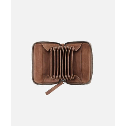 Biba Portafogli Donna con Zip e Portamonete in Pelle Bordeaux - MARIO SPATARELLA