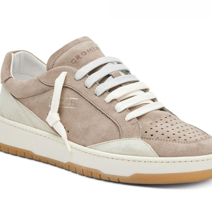 Sneakers Basket Uomo in Pelle C7D8 ALPHA BOLD SABBIA Cromier 