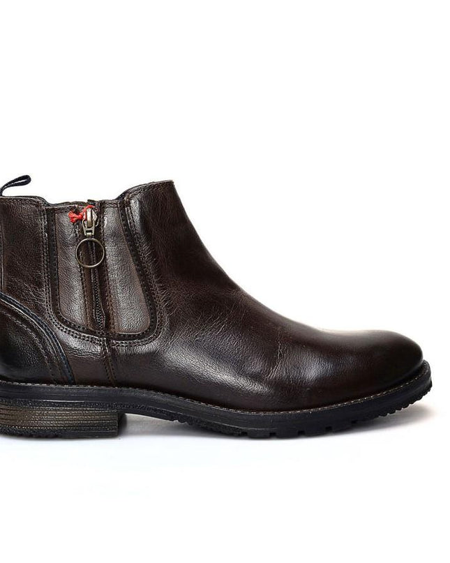 Stivaletti Chealsea Uomo Pelle Moro BOOGIE CHELSEA MORO Wrangler 