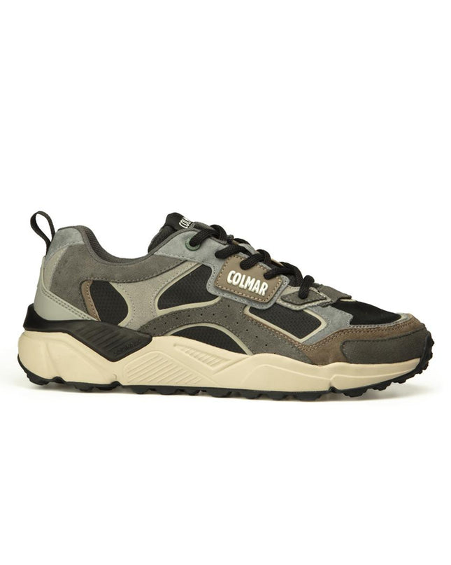 Sneakers Colmar Uomo in Pelle Nero Multicolor GARNER GROUNDS 066 BLACK Colmar 