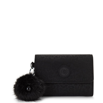 Portafogli Donna Multitasche con Portachiavi Nero PIXI SHIMMERING SPORTS Kipling 