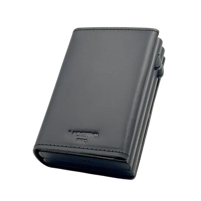 Moero Pro Dual Black Zip Portafoglio Slim PRO DUAL ZIP PRESTIGE BLACK Moero 