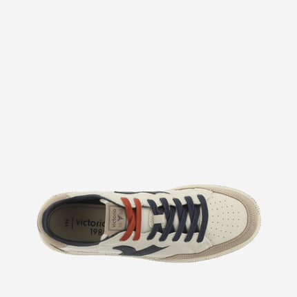 Sneakers Victoria Uomo Bassa in Pelle Blu Multi 8806112 SMASH MARINO Victoria 