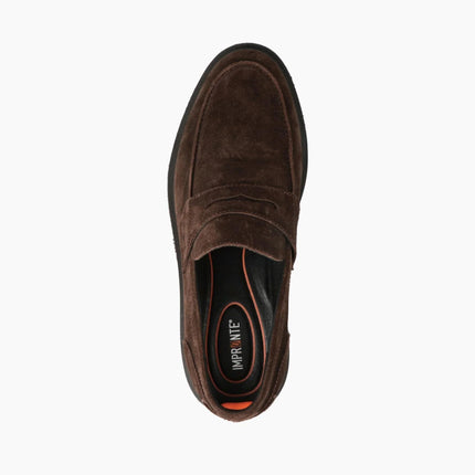 Mocassini Impronte Uomo in Camoscio Marrone CIPRIANI MOC SUEDE DARK BROWN Impronte 