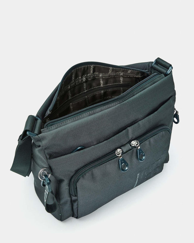 Mandarina Duck Borsa Multitasche con Tracolla in Tessuto Verde QMT58 MD20 PINE GREEN Mandarina Duck 