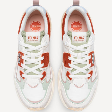 Sneakers Colmar Donna in Pelle Multicolor Bianco GARNER VIBE MULTICOLOR WHITE Colmar 