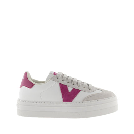 Victoria Sneakers Bassa Donna Platform Bianco Fucsia 1092173 BARCELONA FUCSIA Victoria 