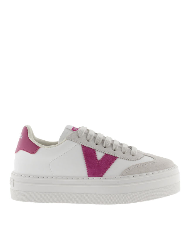Victoria Sneakers Bassa Donna Platform Bianco Fucsia 1092173 BARCELONA FUCSIA Victoria 