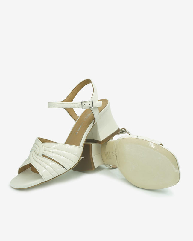 Sandali Donna in Vernice con Tacco 2177 ARIA MILK Gianmarco Sorelli 