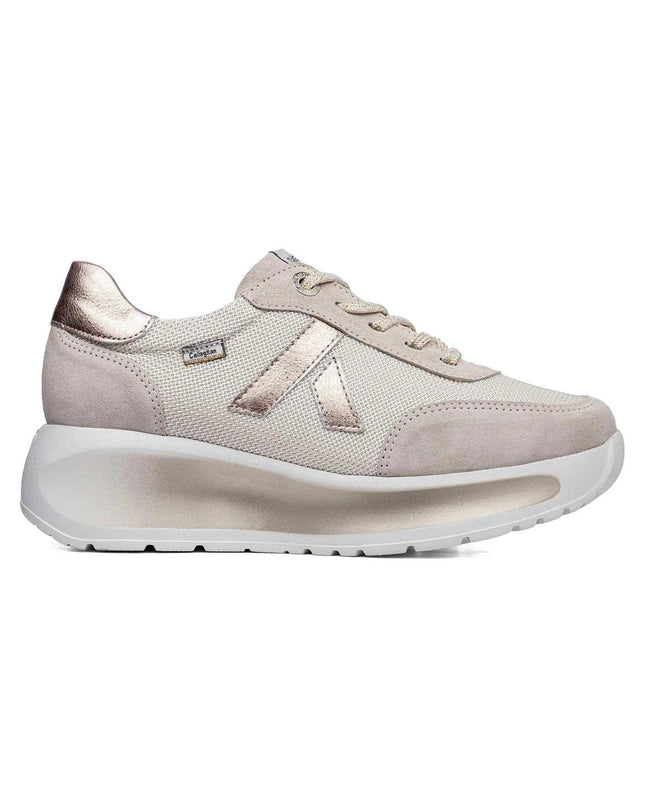 Callaghan Sneakers Donna con Zeppa in Pelle e Tessuto Patino 61609 GRACE PLATINO Callaghan 