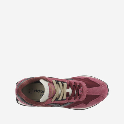 Victoria Sneakers Running Donna in Pelle Beige 8812100 ROOT D BORDO Victoria 