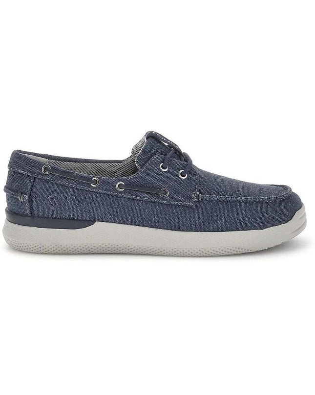 Stonefly Scarpa Uomo Barca in Tessuto Canvas Blu - MARIO SPATARELLA