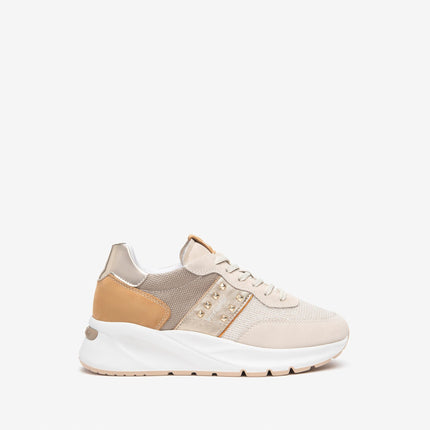 Nero Giardini Sneakers Donna in Pelle Yogurt E512863D YOGURT 714 Nero Giardini 